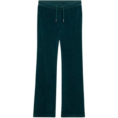 Superdry - Velours joggingbroek met wijde pijpen - Dames - Broeken