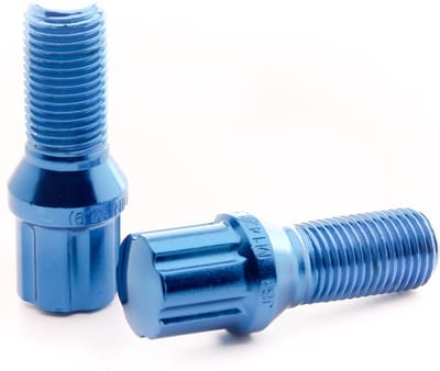 Japan Racing JB1 Wielbouten - M12x1,25 / M12x1.25 - Blauw - Set van 20 + adaptersleutel