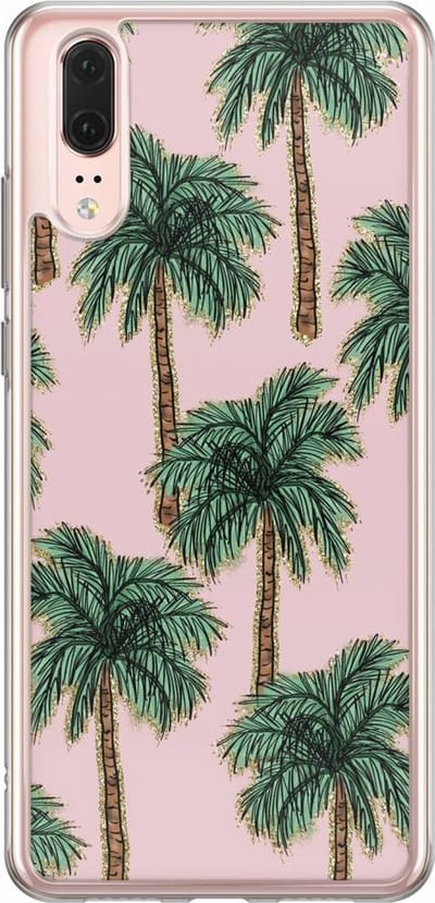 Casimoda® hoesje - Geschikt voor Huawei P20 - Bora Bora - Siliconen/TPU - Soft Case - Roze - Geen opdruk