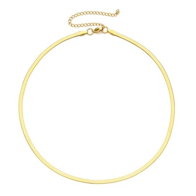 Plux Fashion Snake Ketting - Goud - 3mm/40cm + 5cm verlengstuk - Sieraden - Gouden Ketting - Snake Chain - Stainless Steel - Ketting - Gouden Ketting Dames - Schakel Ketting - Sieraden Cadeau - Moederdag Cadeau