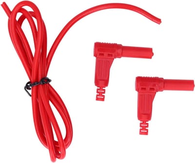 Multimeter Meetsnoer - Bananenstekker Kabel - Elektrische Projecten - Messing PA Materiaal - 4 mm - Rood