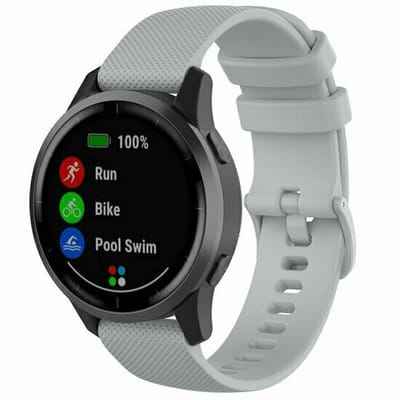 By Qubix - Sportband met motief - Grijs - Geschikt voor Xiaomi Redmi Watch 5 Active / Redmi Watch 5 Lite