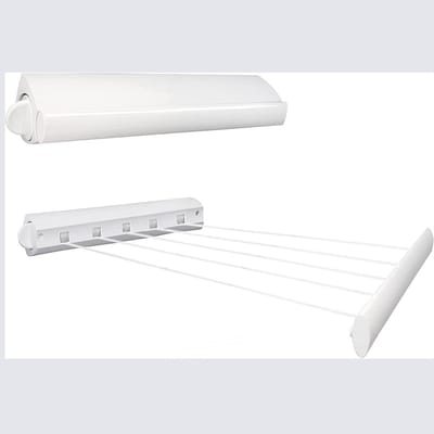 QIN® Droogrek Muur - Droogrek wand - Wasrek Muur - Ovaal - Wit - 49cm x 420cm x 8cm