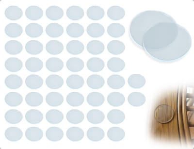 Cosensi- Beschermende Buffers 50 Stuks - Elastische PVC-Buffers - Transparante Afstandhouders - Zelfklevende Pads - Antislip Pads - Schokdempers (25 mm, Rond) - Bufferpads