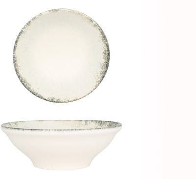 Kütahya Porselen Kommetje - Rustiground - Porselein - 20 cm (850cc) - set van 2