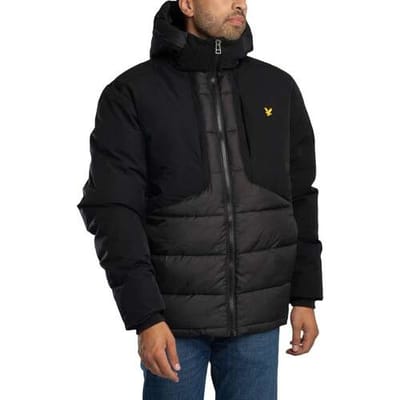 Windjack Lyle &amp; Scott Gewatteerde hybride jas