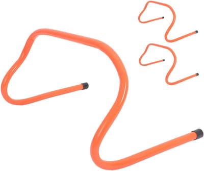 Agility Horden Set - Sport Training Horden - Sportieve Behendigheid - Verstelbare Hoogte - 46x30x15 cm - Oranje
