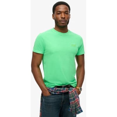 Superdry ESSENTIAL LOGO EMB NEON TEE Heren T-shirt