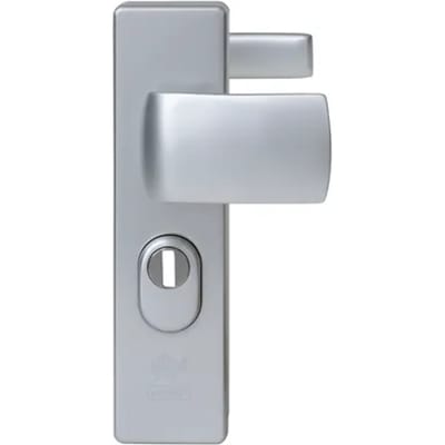 Nemef Veiligheidsbeslag Voor Deur 3405-ii - Aluminium Zilver - Skg*** Kerntrekbeveiliging Vaste Knop - Pc55mm