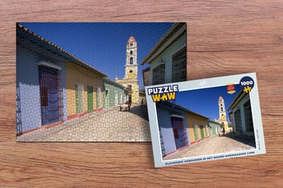 Puzzel Kleurrijke gebouwen in het Noord-Amerikaanse Cuba - Legpuzzel - Puzzel 1000 stukjes volwassenen
