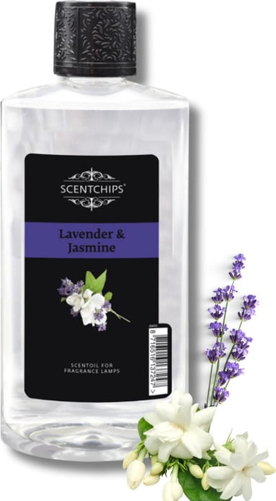 Scentchips® Lavendel en Jasmijn - Geurolie Voor Oliebrander - Parfum Olie - Geurolie Voor Lampenolie - Geurlamp Olie - 475ml