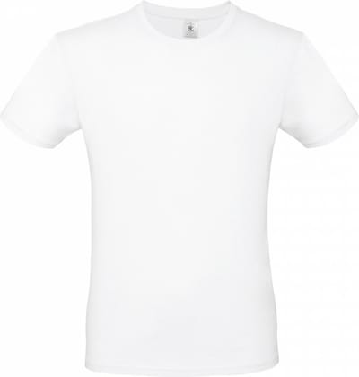 Wit basic grote maten t-shirt - met ronde hals - voor heren - katoen - ruime pasvorm XXXL