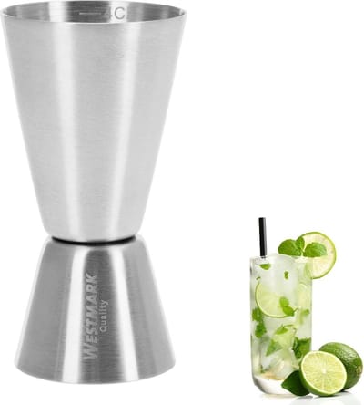 Westmark Barmaatje, jigger voor cocktails, 2/4 cl, roestvrij staal, zilver, 62772260