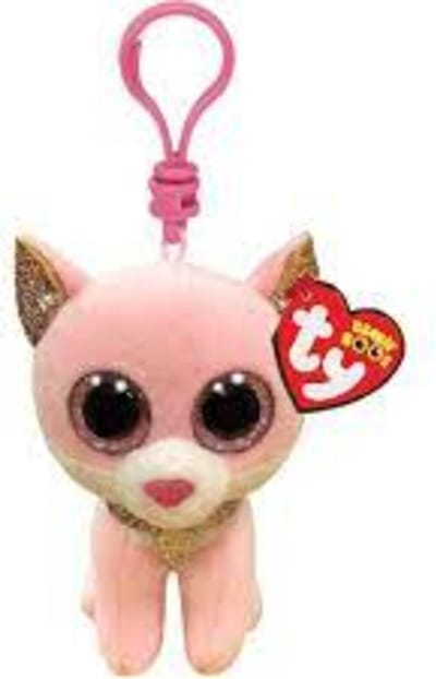 Ty Beanie Boo Sleutelhanger Fiona Pink Cat