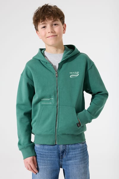 GARCIA Jongens Print Vest Groen Lange mouw
