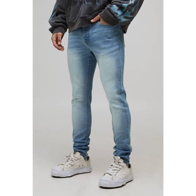 Skinny Stretch Fit gewassen jeans | Light Blue | Size 32R