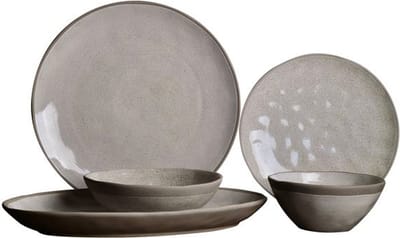 Bricard Albi – Porseleinen Serviesset/Dinerset – 25-Delig – 6 Persoons – Lichtgrijs