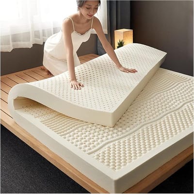 Natuurlijke latex matras, 3 inch medium zachte biologische matras, wasbaar latex opvouwbaar vloerslaapbed,3in,90x210cm(35x83in)