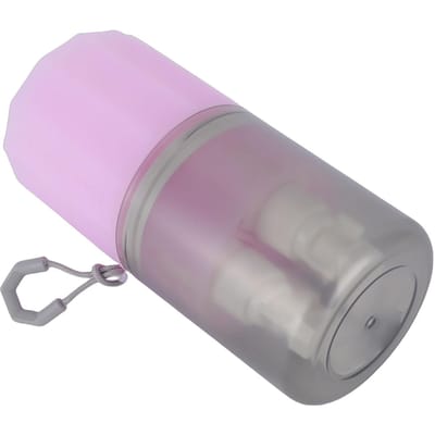 Bouteilles de voyage 55 ml pour articles de toilette Approuvées par la TSA 4 pièces Distributeur Rechargeable Flacon Pompe Anti-fuite avec Ventouse en Silicone Boîte de Rangement pour Articles de Toilette pink