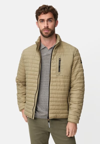 camel active Steppjas met waterafstotende functie - Maat menswear-4XL - Olijfgrün