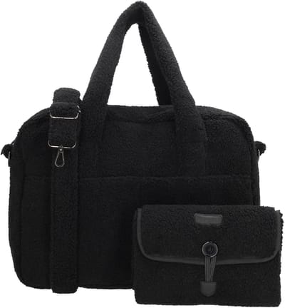 Beagles Lugo Luiertas - Teddy - Shopper - Baby - Mama Tas - Verschoningstas - Diaper Bag - Zwart