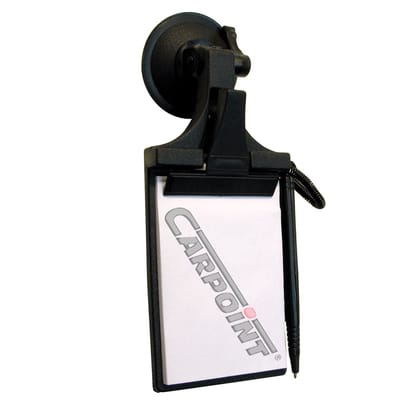 Carpoint Auto Notitieblok – Met Zuignap – 9x13 cm – Compact – Voor Snelle Notities – Zwart – Praktisch & Handig