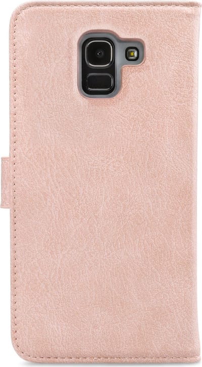My Style Telefoonhoesje geschikt voor Samsung Galaxy J6 (2018) Hoesje | My Style Flex Wallet Bookcase Portemonnee | Pasjeshouder voor 3 Pasjes | Telefoonhoesje voor Pinpas / OV Kaart / Rijbewijs - Roze