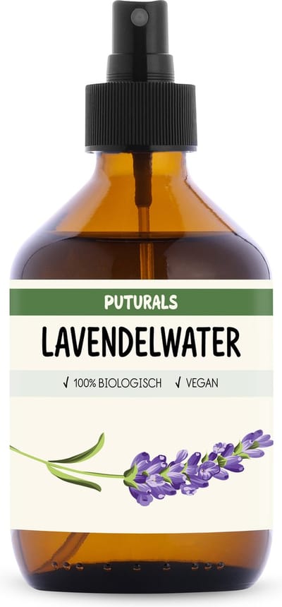 Puturals Lavendelwater 100% Biologisch - 300ml - Puur en Vegan - Lavendelwater voor Gezicht en Haar - Lavendel Spray Kalmeert en Hydrateert