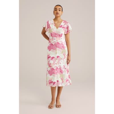 WE Fashion Dress Mid Length Pink Taglia: XS | Abiti Midi Outlet | Donna | Rosa