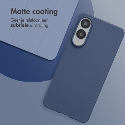 imoshion Hoesje - Geschikt voor Samsung Galaxy S25 Edge - Color Backcover - Donkerblauw