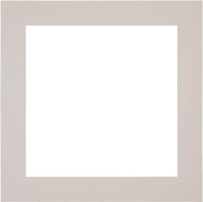 Passe-Partout Fotomaat 20x20 cm - Lijstmaat 30x30 cm - Grijs Graniet - Museumkarton - Fotolijst niet inbegrepen