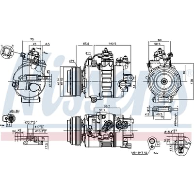 Compressor airconditioning NISSENS 890792
