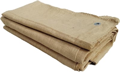 Afdekzeil vrachtwagen - Aanhangerzeil vracht - Heet asfalt vervoeren - Hittebestendig juteweefsel - 25 x 50 m - Beige