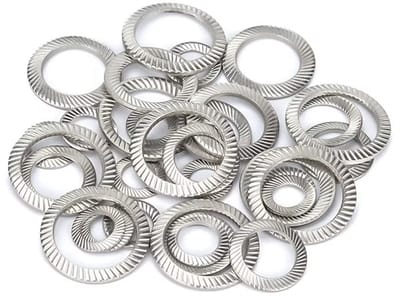 Dailygoods- Sluitringen Antislip - Roestvrij Staal - Tandschijven - Borgringen - M10x16mm - 30 Stuks - Duurzaam en Corrosiebestendig - Borgschijven