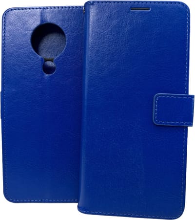 Portemonnee Book Case Hoesje Geschikt voor: Nokia 5.3 - Blauw