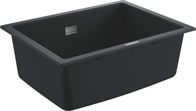 GROHE K700U composiet spoelbak - 61cm - Onderbouw - Met overloop - Granite Black