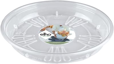 Elho Uni-schotel Rond 21 - Schotel voor Binnen & Buiten - Ø 20.8 x H 3.0 cm - Transparant