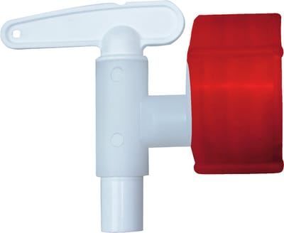 Bouchonnerie Jocondienne 460 waterkraan, kunststof, rood en wit