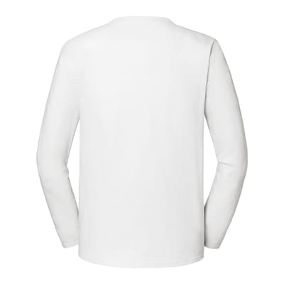 Fruit of the Loom Heren Iconic Premium T-shirt met lange mouwen (Wit)