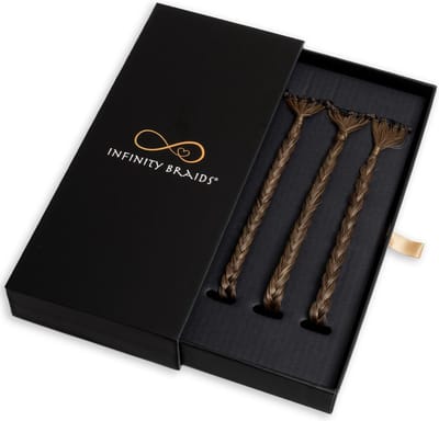 Infinity Braids - Braidies - Set van 3 Clip-in Vlechtjes - Lizzy, Jolie & Viènne Stijl - Haarklem - Haarclip - Haarclip Dames - Haarklemmen - Infinity Braidies Mini Cyber Glam