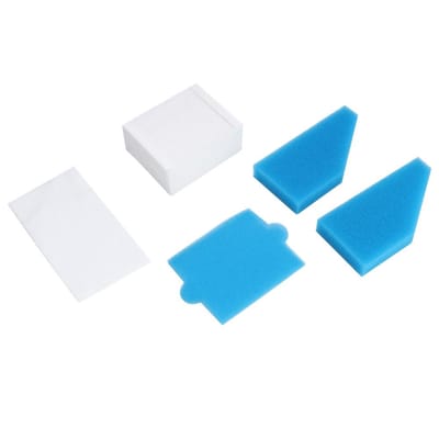 5 stuks stofzuigerschuimfiltervervangingsset geschikt voor Thomas 787241 99 filteraccessoires white