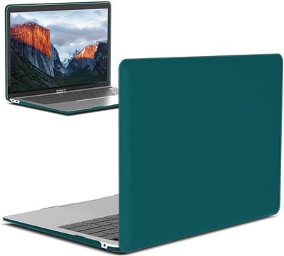 Laptophoes - Geschikt voor MacBook Air 13 inch Hoes - Case Voor Air 2020 (A2179) - Diep Groen