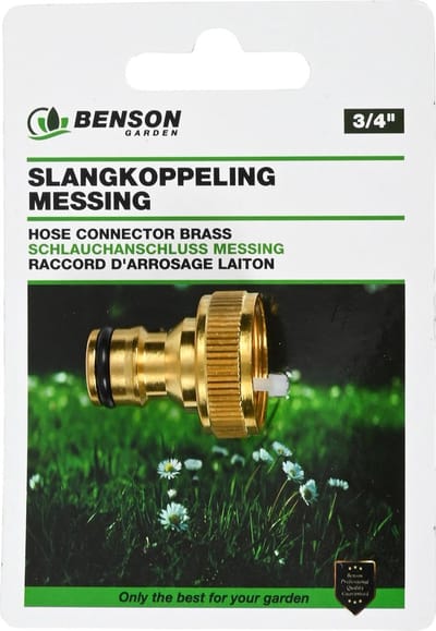 Benson Kraanstuk - Messing - Lekvrij - Roestvrij - 18 mm