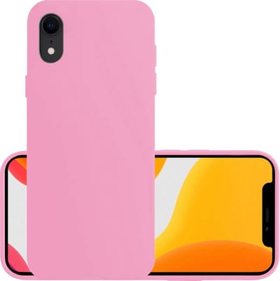 Hoesje - Geschikt voor Apple iPhone XR - Sterk & Shockproof - Hoes Cover - Siliconen Case - Lichtroze
