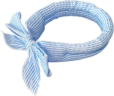 Koelbandana Hond - Honden sjaal - Hitte tegengaan - Ademend katoen - 100 x 5 cm - Gestreept