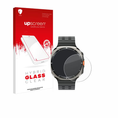 upscreen - Screenprotector voor Samsung Galaxy Watch Ultra / Ultra 2 (47 mm) - Folie Beschermfolie Beschermglas transparant