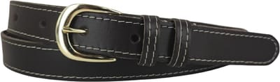 Vrouwen Riem | Dames Riem | Leren Riem | Lederen Riem | Kleur: bruin | Gouden Gesp | 2,5cm breed | Riemmaat: 85cm (totale lengte: 100cm) | 100% echt leer | Nikkelvrije gesp
