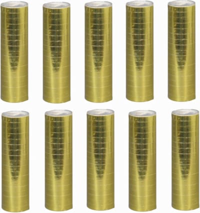 10 rollen papieren Serpetines goud