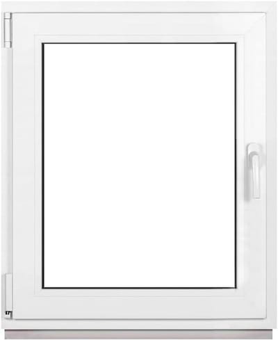Kelderraam Kunststof - Garagedeur raam Tuinhuisraam - Ruimte Verlichten - 3-voudige Beglazing - 70 x 90 cm - Wit