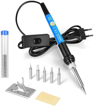 Store_8 - Elektrische soldeerbout - Draagbare soldeerbout - 60 W mini-soldeerbout voor reparaties - Ideaal voor doe-het-zelf - Geschikt voor elektr...